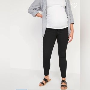 Old Navy Maternity Rollover-Waist Rockstar 360 Stretch Super-Skinny Jeans Size 2